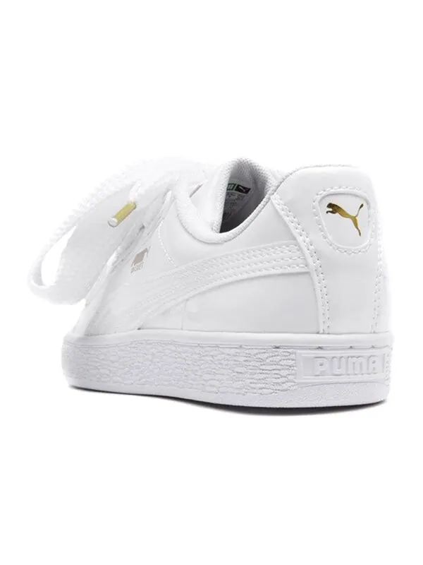 Кроссовки basket heart patent 'white' Puma — изображение 4 из 4, белый