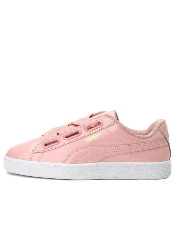 Кроссовки basket heart patent 'peach beige' Puma — изображение 1 из 4, розовый