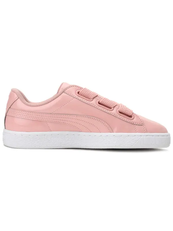 Кроссовки basket heart patent 'peach beige' Puma — изображение 2 из 4, розовый