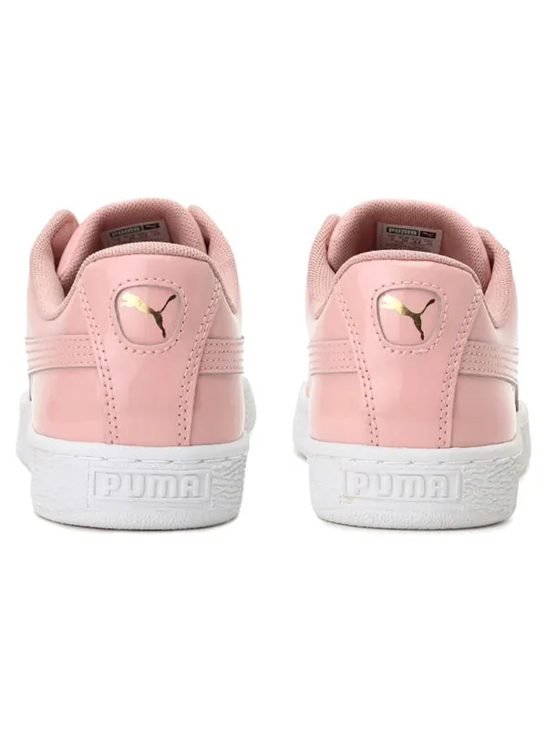 Кроссовки basket heart patent 'peach beige' Puma — изображение 4 из 4, розовый