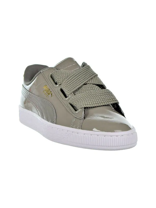 Кроссовки basket heart patent silver/grey Puma — изображение 3 из 4, серый