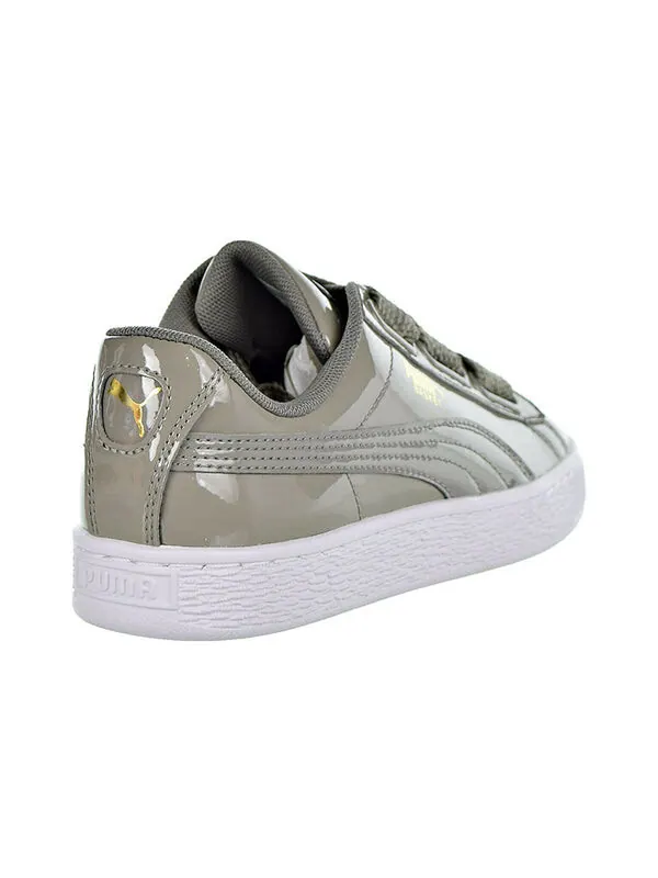 Кроссовки basket heart patent silver/grey Puma — изображение 4 из 4, серый