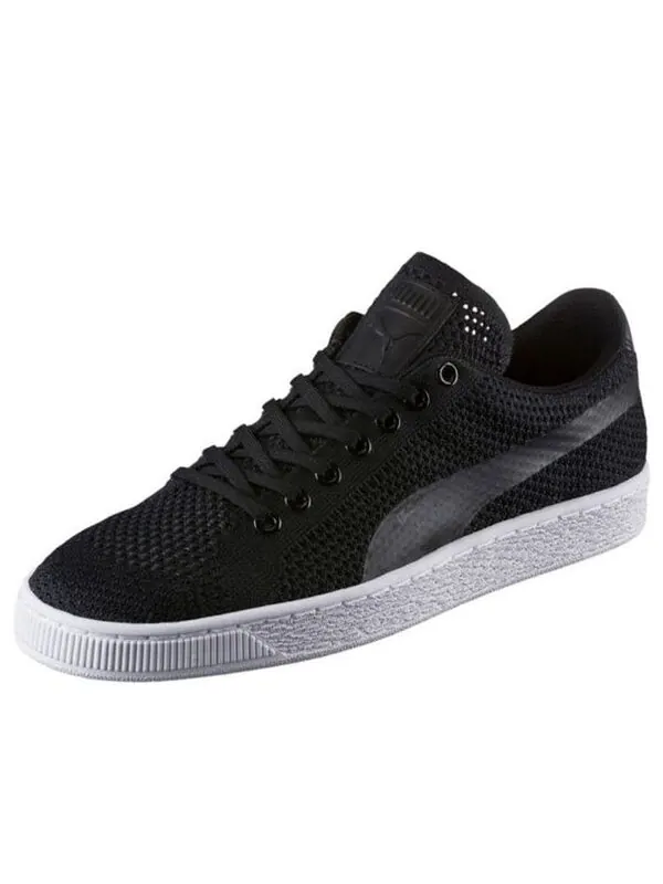 Кроссовки basket classic evoknit 'black white' Puma — изображение 2 из 4, черный/белый