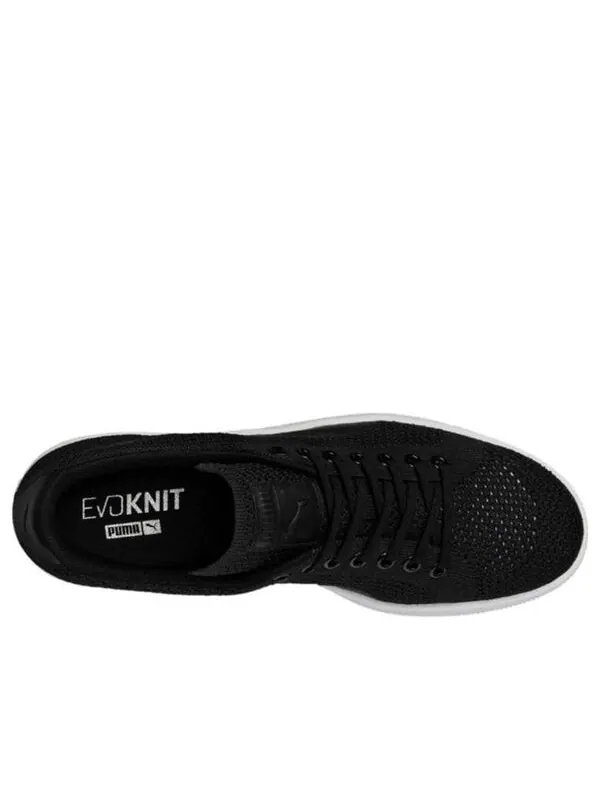 Кроссовки basket classic evoknit 'black white' Puma — изображение 4 из 4, черный/белый