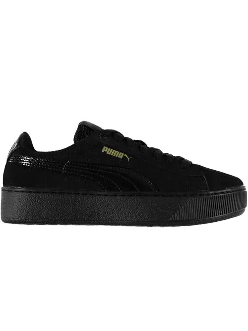 Кроссовки suede s vikky platform - black Puma — изображение 2 из 4, черный