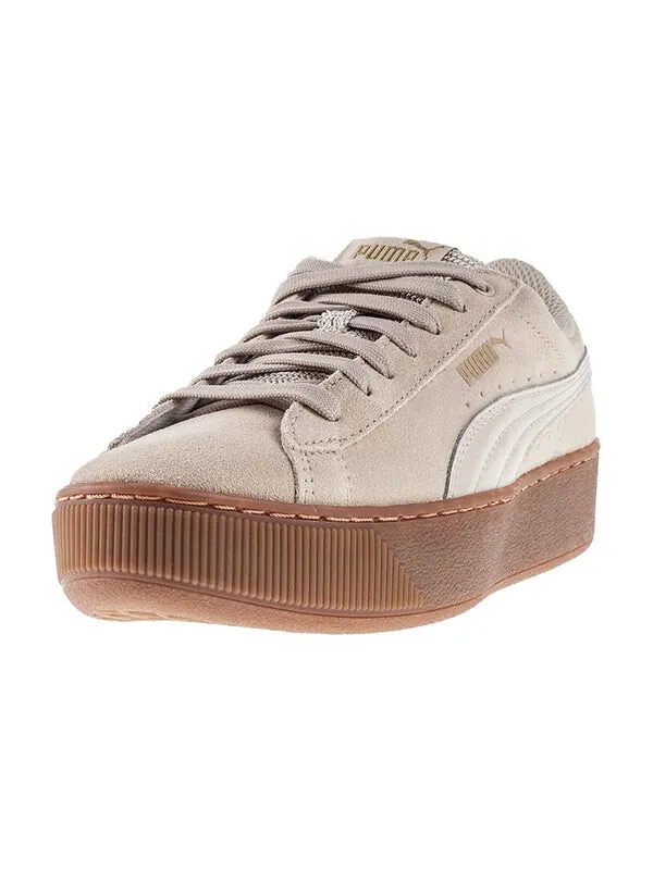 Кроссовки vikky platform 'pebble' Puma — изображение 2 из 4, коричневый