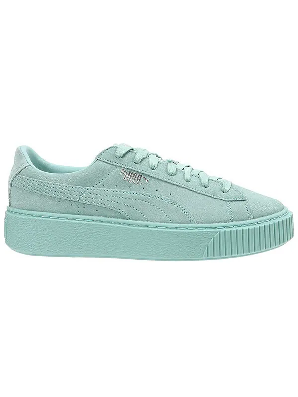 Кроссовки basket platform reset 'peppermint green' Puma — изображение 2 из 4, зеленый