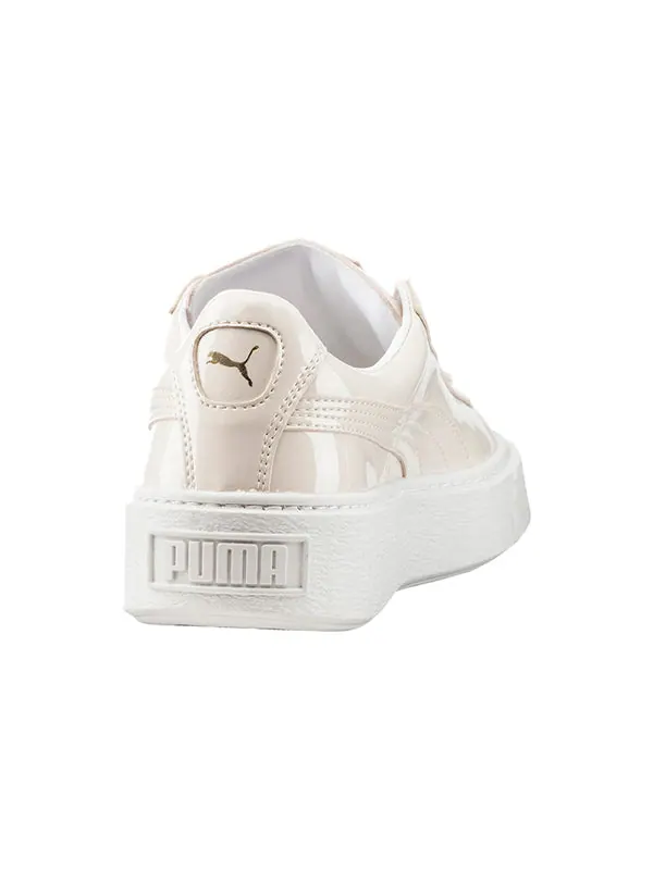 Кроссовки basket platform patent leather Puma — изображение 4 из 4, бежевый