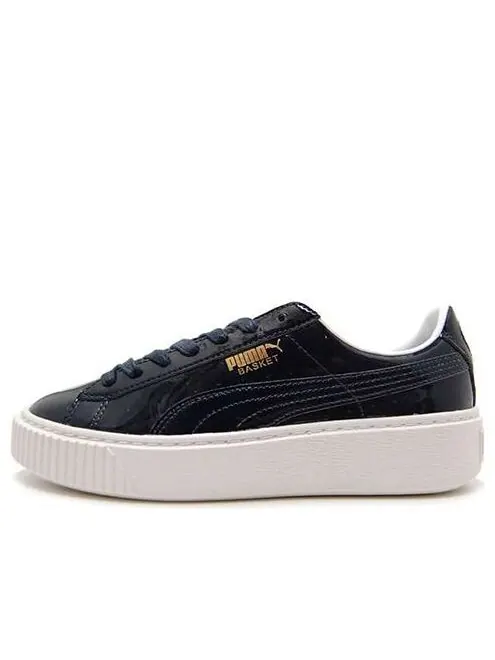 Кроссовки basket platform patent peacoat Puma — изображение 1 из 4, синий