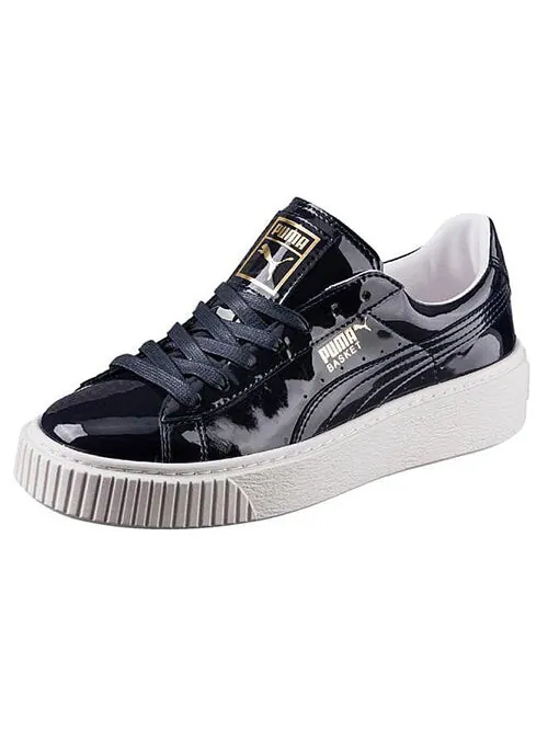 Кроссовки basket platform patent peacoat Puma — изображение 2 из 4, синий