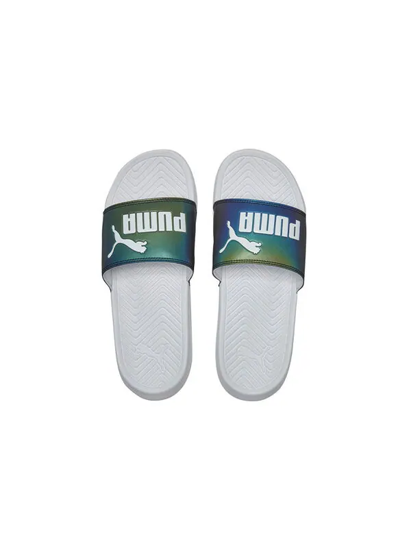 Тапочки popcat swan slipper Puma — изображение 4 из 4, золотистый серебристый