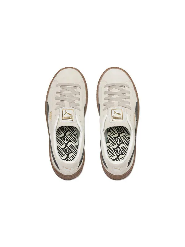 Кроссовки suede platform core 'whisper white black' Puma — изображение 4 из 4, белый/черный