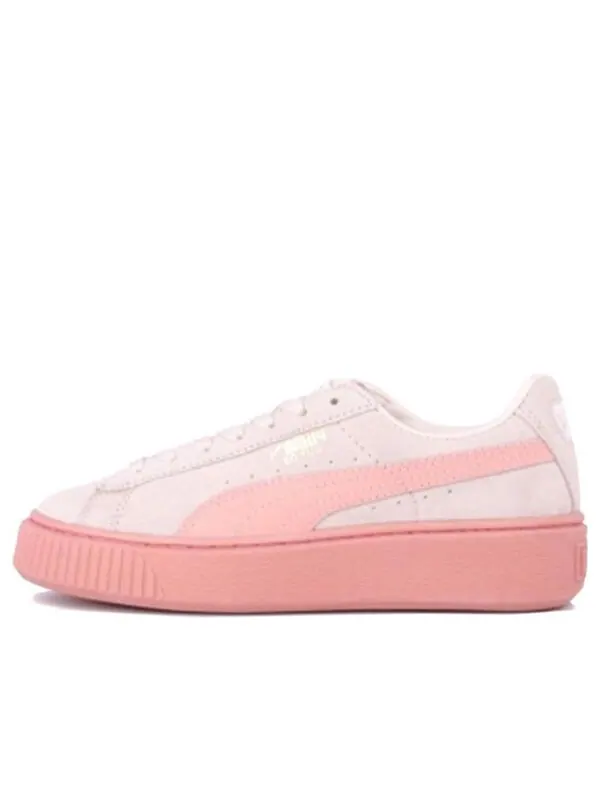 Кроссовки suede platform 'pink' Puma — изображение 1 из 4, розовый