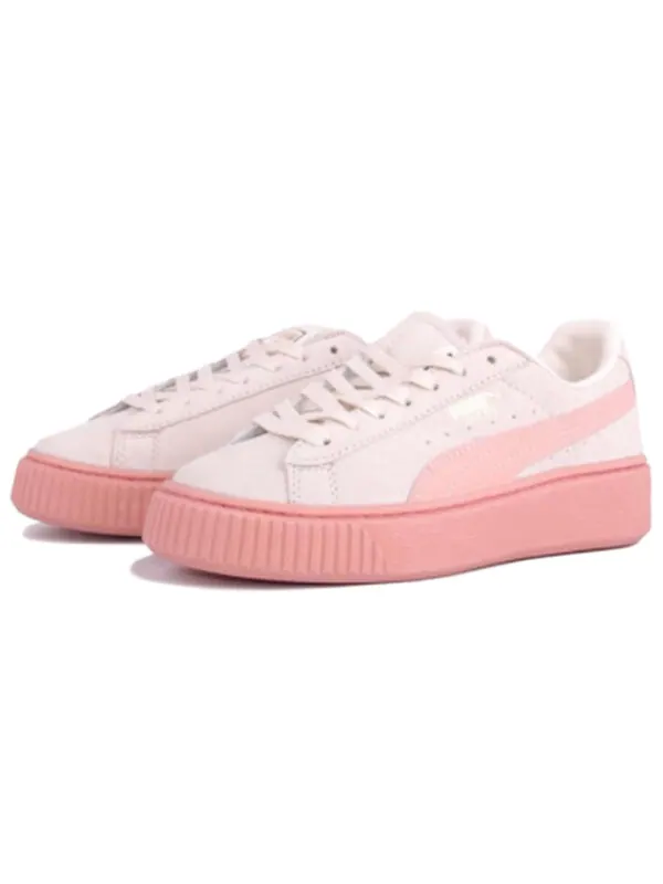Кроссовки suede platform 'pink' Puma — изображение 3 из 4, розовый