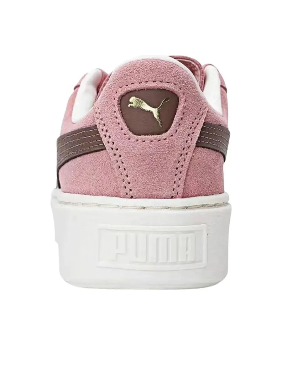 Кроссовки (WMNS) PUMA Suede Platform Core 'Pink Brown' — изображение 3 из 4, розовый