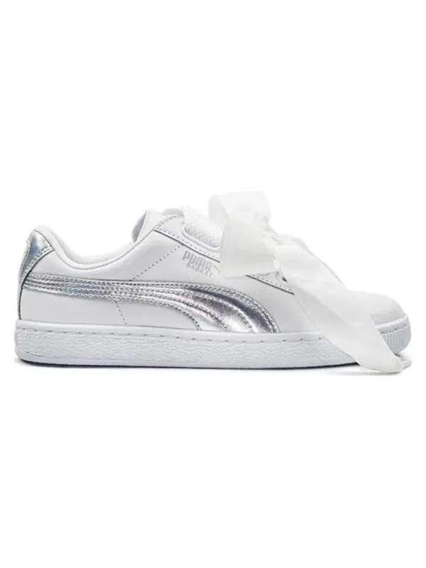 Кроссовки basket heart explosive 'white' Puma — изображение 2 из 4, белый