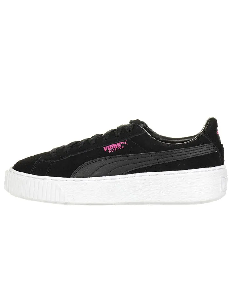 Кеды PUMA Suede Platform Jr Casual Shoes Black — изображение 2 из 6, черный