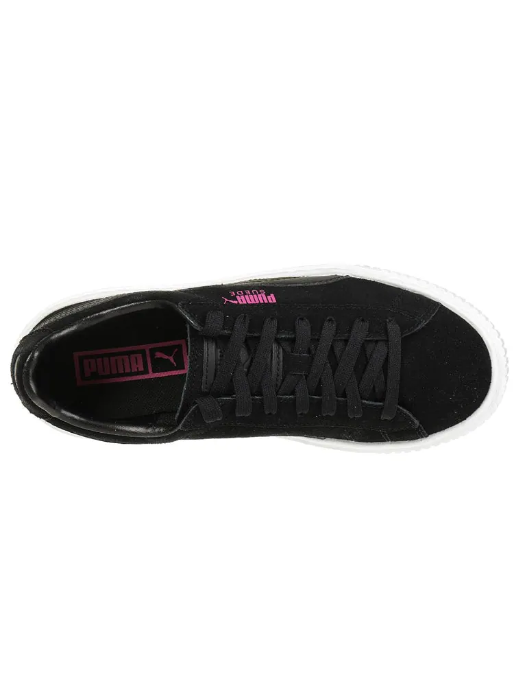Кеды PUMA Suede Platform Jr Casual Shoes Black — изображение 4 из 6, черный