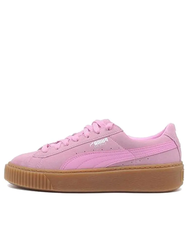 Кеды PUMA Suede Platform Junior Pink — изображение 1 из 4, розовый