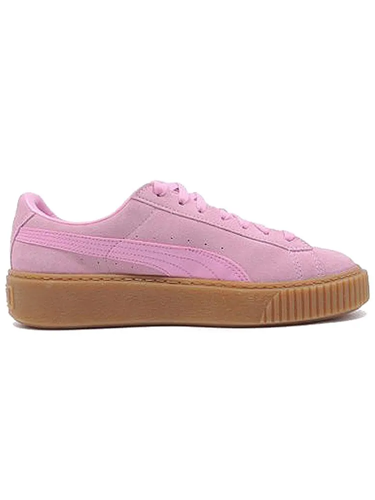 Кеды PUMA Suede Platform Junior Pink — изображение 2 из 4, розовый