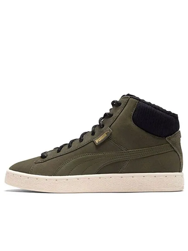 Кроссовки 1948 mid corduroy 'olive green black' Puma — изображение 1 из 4, оливковый зеленый/черный
