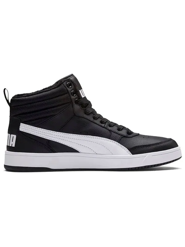 Кроссовки rebound street v2 fur 'black white' Puma — изображение 2 из 4, черный/белый