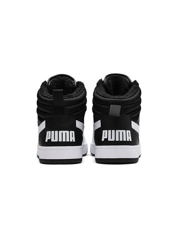 Кроссовки rebound street v2 fur 'black white' Puma — изображение 4 из 4, черный/белый