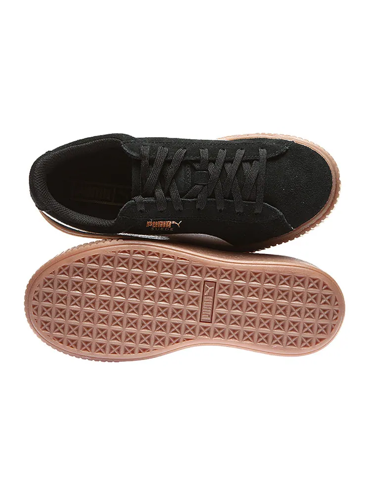 Кеды PUMA Suede Platform Sneakers 'Black Brown' — изображение 4 из 4, черный