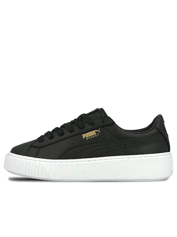 Кроссовки basket platform core 'black gold' Puma — изображение 1 из 4, черный
