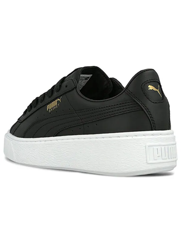 Кроссовки basket platform core 'black gold' Puma — изображение 3 из 4, черный
