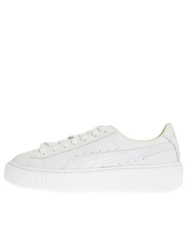 Кроссовки basket platform core 'white gold' Puma — изображение 1 из 4, белый