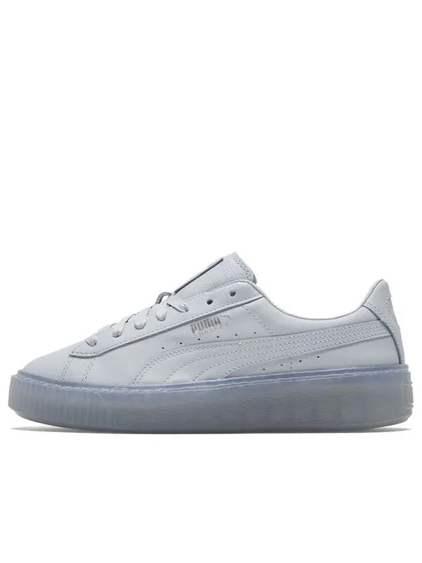 Кроссовки basket platform core light blue/silvery low board shoes Puma — изображение 1 из 4