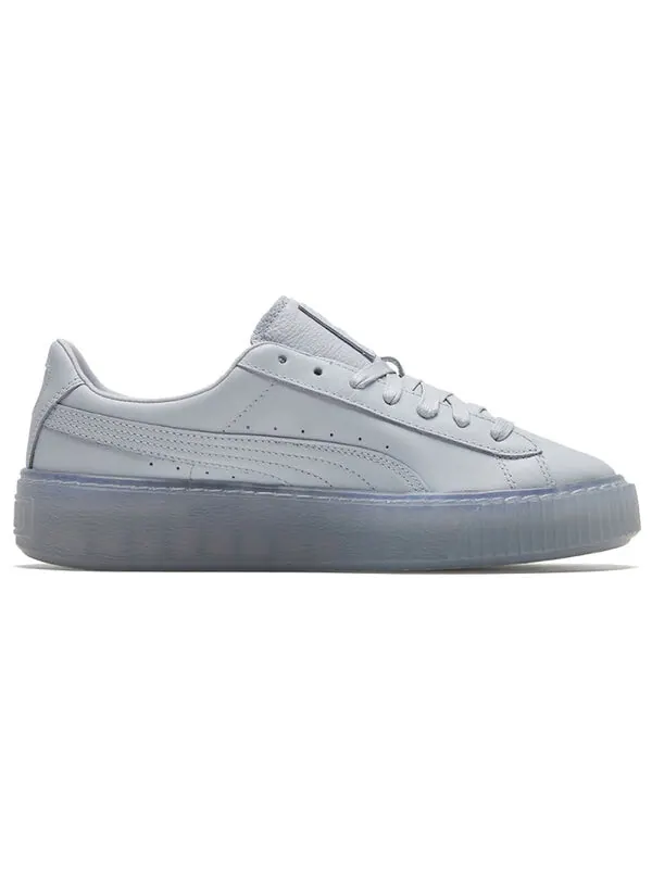 Кроссовки basket platform core light blue/silvery low board shoes Puma — изображение 2 из 4