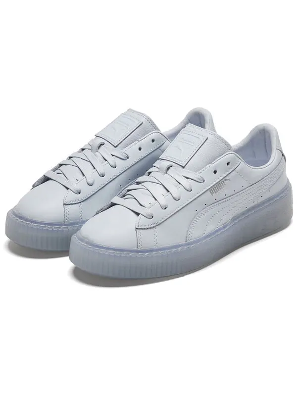 Кроссовки basket platform core light blue/silvery low board shoes Puma — изображение 3 из 4