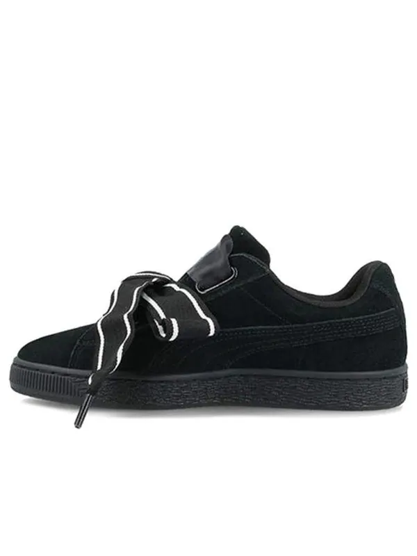 Кроссовки suede heart satin new authentic black Puma — изображение 1 из 4, черный