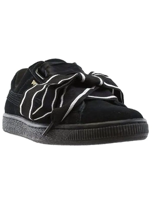 Кроссовки suede heart satin new authentic black Puma — изображение 2 из 4, черный