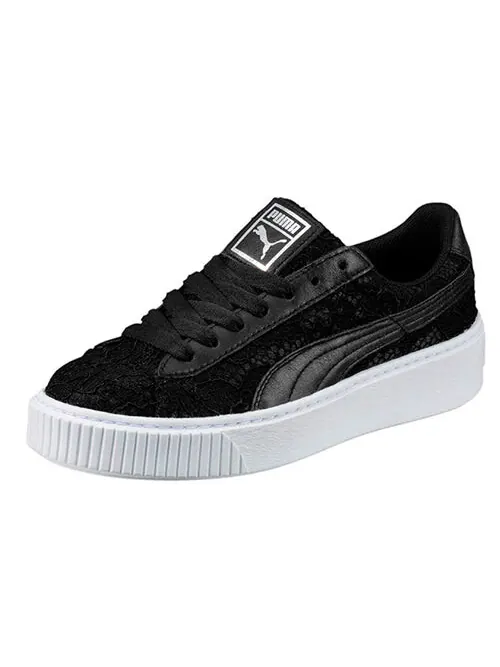 Кроссовки basket platform fo 'black' Puma — изображение 3 из 4, черный