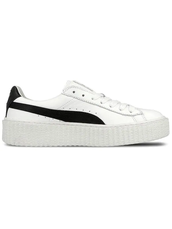 Кроссовки fenty x creeper 'white leather' Puma — изображение 2 из 4, черный/белый