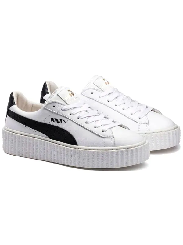 Кроссовки fenty x creeper 'white leather' Puma — изображение 3 из 4, черный/белый