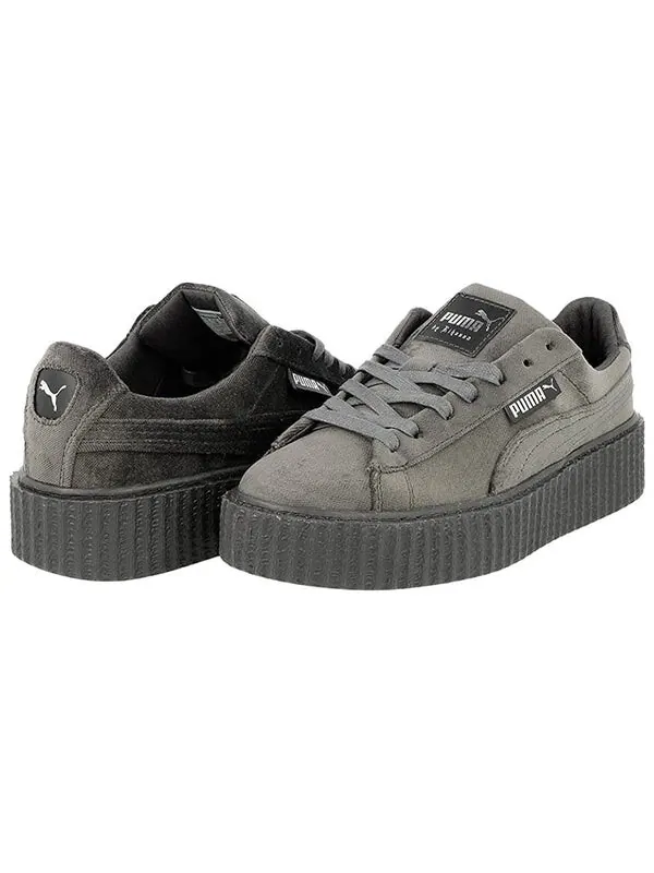 Кроссовки fenty x velvet creeper 'glacier grey' Puma — изображение 4 из 4, серый