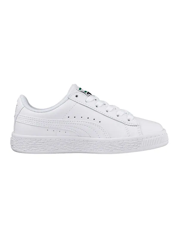 Кроссовки basket classic jr white Puma — изображение 2 из 4, белый