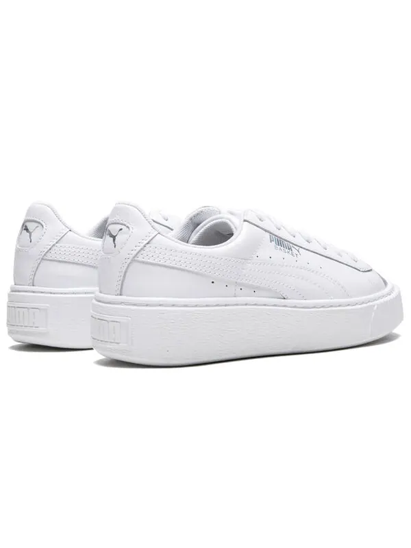 Кроссовки suede platform white/silver Puma — изображение 4 из 4, белый