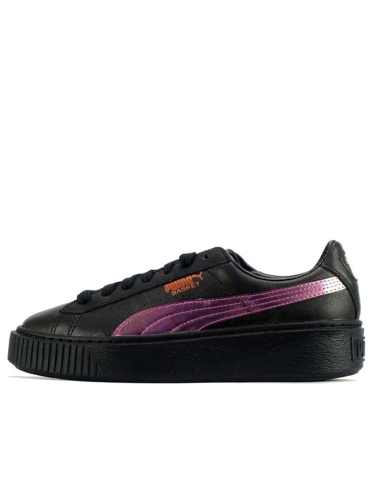 Кеды (WMNS) PUMA Basket Platform 'Rainbow' — изображение 1 из 6, черный