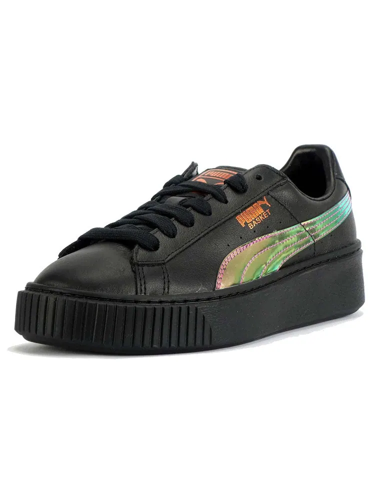 Кеды (WMNS) PUMA Basket Platform 'Rainbow' — изображение 4 из 6, черный