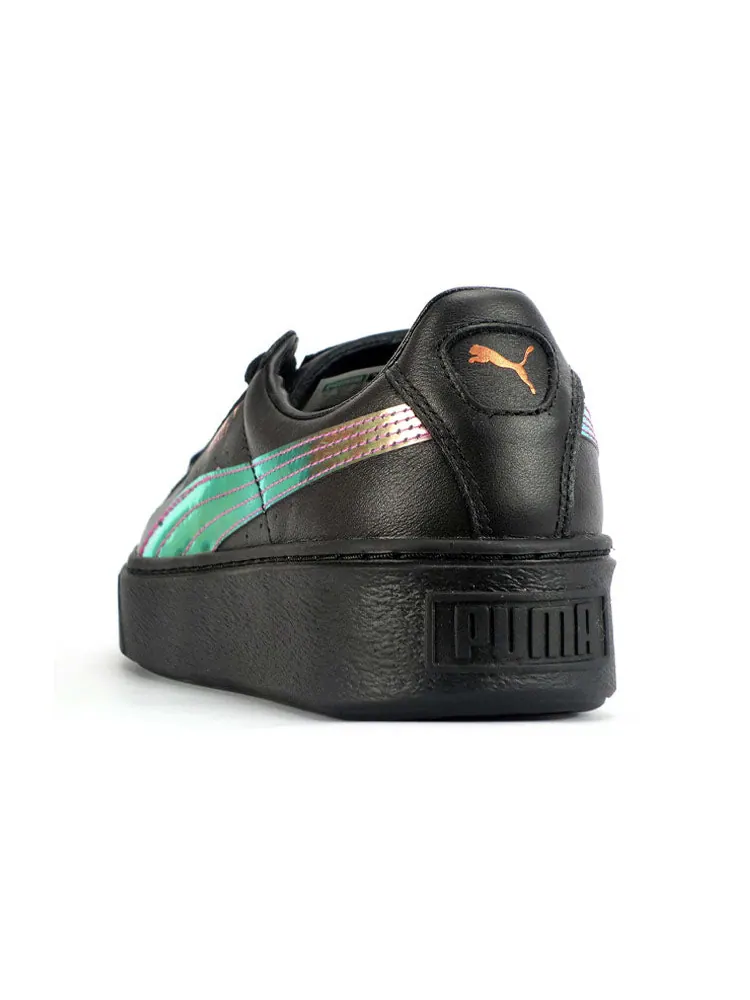 Кеды (WMNS) PUMA Basket Platform 'Rainbow' — изображение 5 из 6, черный