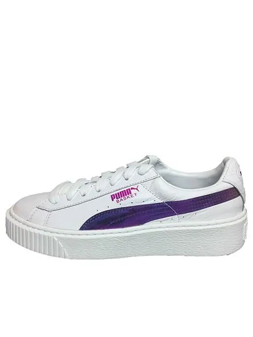 Кеды PUMA Basket Platform Rainbow 'White' — изображение 1 из 2, белый