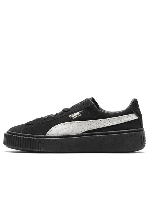 Кроссовки suede skate shoes 'black white' Puma — изображение 1 из 4, черный/белый