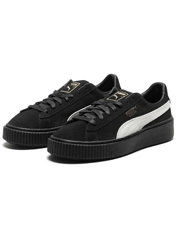 Кроссовки suede skate shoes 'black white' Puma — изображение 3 из 4, черный/белый