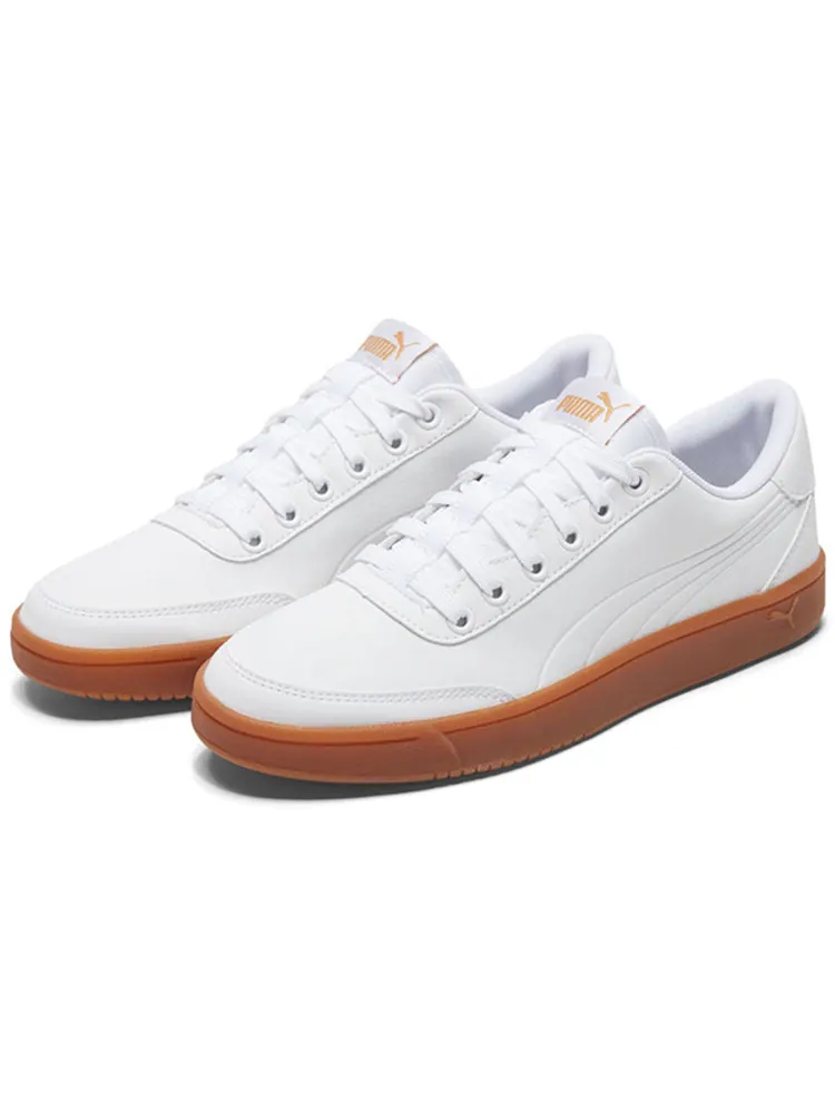 Кеды PUMA Court Breaker L Mono 'White Brown' — изображение 3 из 5, белый