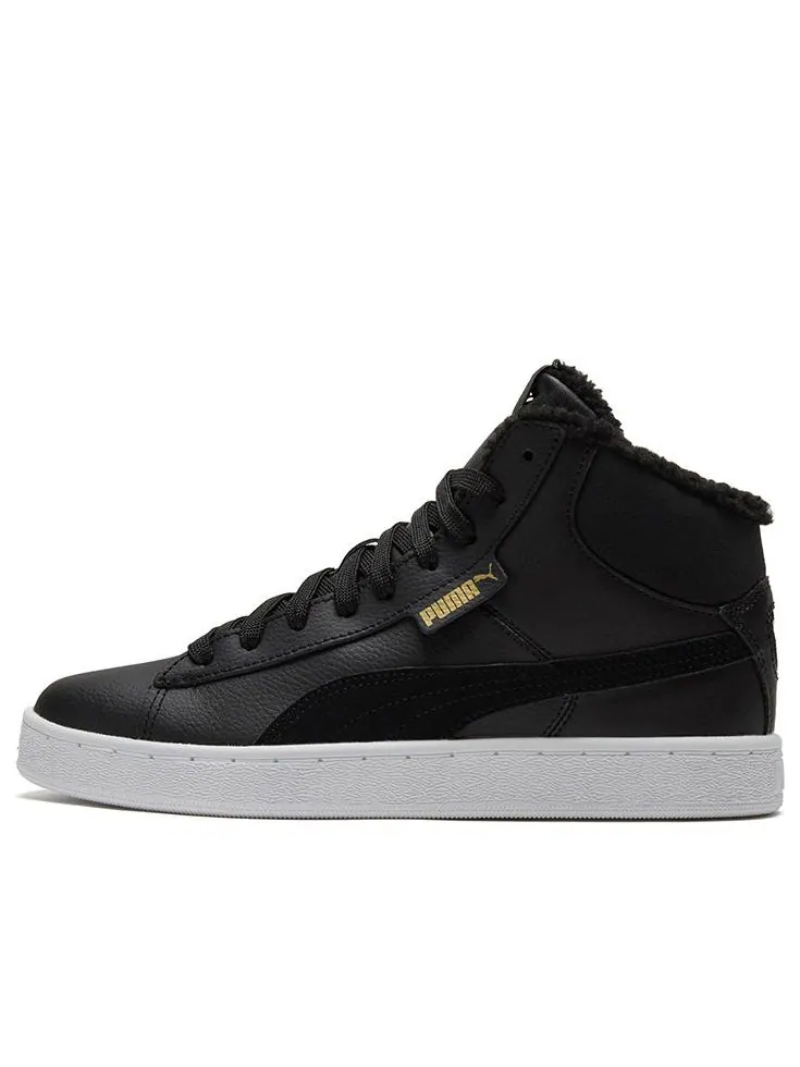 Кеды PUMA 1948 Mid Lfur Mid-Top Fleece Lined Casual Skate Shoes Unisex Black — изображение 1 из 4, черный